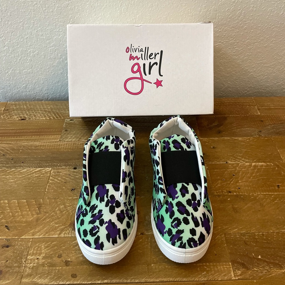 Olivia Miller OMG Leopard Print Sneaker Girl Shoes
